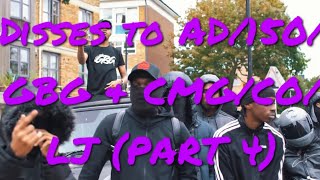 UK DRILL  GANG DISSES VOLUME 38  DISSES TO AD150GBG amp CMGCOLJ PART 4 [upl. by Kipper]