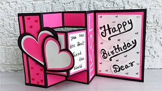 DIY  Happy Birthday Card  Anniversary Card  Greetings Card [upl. by Sorips996]