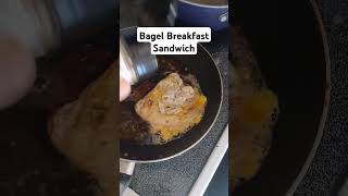 Bagel Breakfast Sandwich🥯🥓🍳 food foodcookingchannel cooking airfryer fypシ゚viral [upl. by Edgardo]