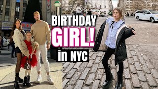 HAPPY BIRTHDAY GEMMA Surprising our 7YearOld with a trip to NEW YORK CITY [upl. by Inoliel291]