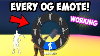 WORKING How To Get EVERY OG EMOTE For Free In Fortnite Map Code [upl. by Musa]