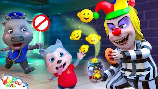 No Hes NOT a CLOWN  Police Rescue Song  Baby Thief Songs  Wolfoo Kids Songs [upl. by Amoreta]