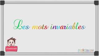 les mots invariables  CE2  CM1  CM2  débutants تعلم اللغة الفرنسية [upl. by Waldo]