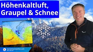 Höhenkaltluft Graupel und Schnee [upl. by Allisan]