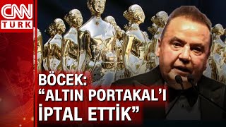 Antalya Belediye Başkanı Muhittin Böcek duyurdu Antalya Altın Portakal Film Festivali iptal edildi [upl. by Emelin]