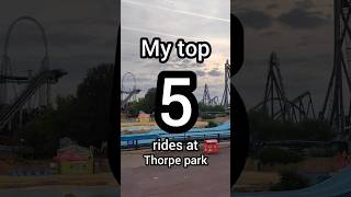 My top 5 rides at Thorpe park [upl. by Aihsenet71]