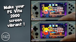 Make your PS Vita 2000 LCD screen vibrant [upl. by Aimekahs945]