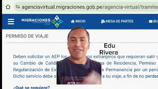 GRATIS Permisos de viaje de Migraciones Perú para extranjeros QUIEN DEBE SACAR ESTE PERMISO [upl. by Akoyin]