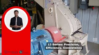 13 Series Mid range production hammer mill with economical built in fan [upl. by Aihtiekal113]