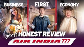 VERY Honest Air India 777 Flight Review First Class Business Economy [upl. by Colby63]