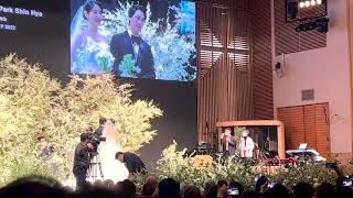 Crush x Kyungsoo D O  Beautiful Choi Taejun x Park Shinhye wedding [upl. by Liw]