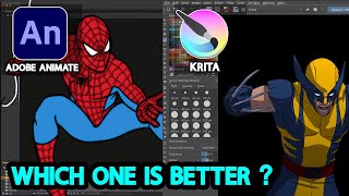 Adobe Animate vs Krita [upl. by Nolra]