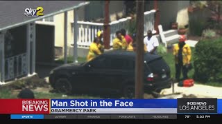 Authorities investigating after man shot in face in Gramercy Park [upl. by Aiksas631]