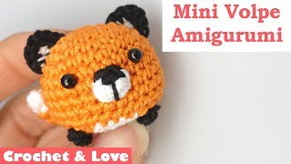 Tutorial mini Volpe Amigurumi  Portachiavi ad uncinetto [upl. by Hannon]