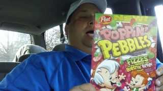 Poppin Pebbles Cereal REVIEW [upl. by Ehsom]