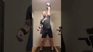 Andreas jakobsen kettlebell comeback 24kg snatch 24kg 610rep 30min [upl. by Dniren156]