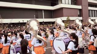 京都橘高校吹奏楽部 常滑市役所前ドリルステージ kyoto tachibana SHS band [upl. by Ahsitneuq320]