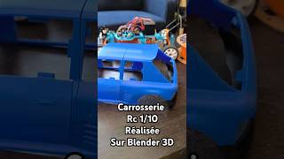 Suite de la carrosserie rc peugeot 205 rccar blender 3dprinting imprimante3d 3d [upl. by Lanza]