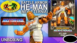 UNBOXING  Masterverse  HEMAN Battle Armor New Eternia  Mattel toys actionfigures unboxing [upl. by Brocky835]