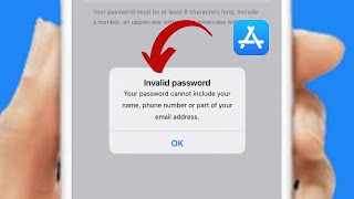 FIXED✅ Your password cannot include your name phone number or part of your email address Apple ID [upl. by Folger]