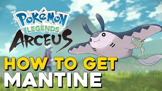 Pokemon Legends Arceus How To Get Mantine How To Evolve Mantyke [upl. by Barra]