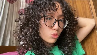 CURLY HAIR WASH DAY ROUTINE my first time doing this [upl. by Averell]