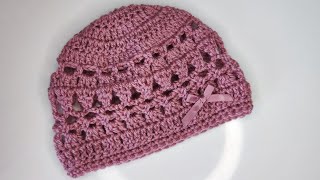 85 How to crochet a baby hat [upl. by Retloc]