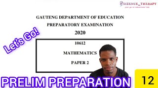 MATHS PAPER 2 PRELIM REVISION  GAUTENG 2020  GRADE 12 [upl. by Napra]