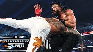 Reigns vs Uso  Tribal Combat for Undisputed WWE Universal Championship SummerSlam 2023 Highlights [upl. by Aztiram]