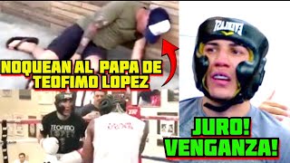 Keyshawn Davis NOQUEA a Teófimo López Sr en frente de Teofimo lopez Explica Shakur stevenson testigo [upl. by Leasa]