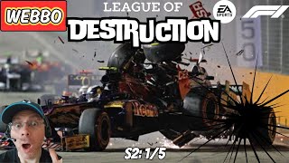 LoD21 League of Destruction S2 Night 1 smash crash wreck Simracing Commentary [upl. by Kerwin630]