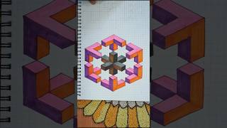 3D Hexagonal Design cokestudiobharat guitar newsong trending art zentangledoodle drawing [upl. by Couture431]