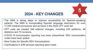 Key changes made by AMA for 2024 CPT code set [upl. by Aelhsa437]