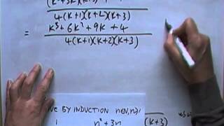 Advanced Higher Mathematics proof by induction  summation with fractions [upl. by Salina]