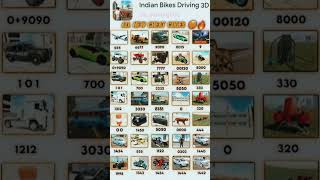 shortsIndian bike driving 3d  All cheat code  New update 😲indianbikedriving3d skgaming202 [upl. by Pansy]