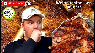 Weihnachtsganz wird erst gekocht  dann knusprig gebacken  WEIHNACHTSESSEN TEIL 33  Folge 43 [upl. by Bindman]