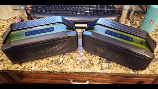 How Do Two WKing D91 Bluetooth Stereo Speakers Sound Paired Together Lets Listen [upl. by Liba]