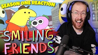 Watching SEASON 1 of SMILING FRIENDS  FULL SEASON REACTION [upl. by Anitel]