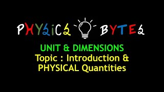 Introduction and PHYSICAL Quantity  Derived Quantity  NCERT  JEE  NEET [upl. by Fowkes]