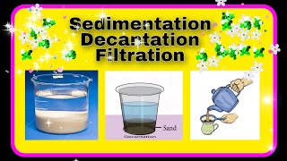 Sedimentation Decantation and Filtration funscience chemistry [upl. by Melli]