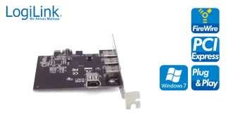 LogiLink PC0030A 3  1 IEEE 1394a Firewire PCI Express Kart [upl. by Sitnerp]