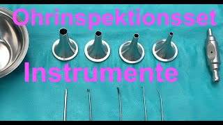 Sieb quotOhrinspektionssetquot  Instrumentenvorstellung  Lehrvideo aus dem HNOOP Klinikum Solingen [upl. by Acirahs152]