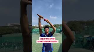 India u19 player Aneeshwar Gautam practice with revoluntion ball at kioc shorts cricket indiau19 [upl. by Sanson]