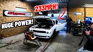 HOW MUCH POWER DOES A STOCK 2022 HELLCAT MAKE ON THE DYNO [upl. by Jamal]