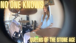 NO ONE KNOWS  QOTSA drum cover by Marley Rose [upl. by Inatsed]