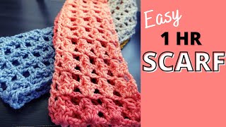 How to Crochet a Scarf  no experience needed [upl. by Hymie156]