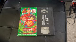 Fisher Price Little People Christmas Discoveries 2000 VHS [upl. by Odnala]