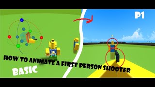 Movie Maker 3 How to Animate a First Person Shooter FPS Basic  Roblox [upl. by Eimor578]