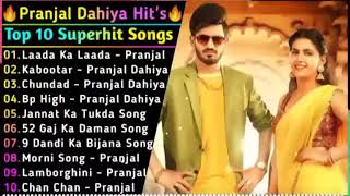 Pranjal Dahiya New Songs  New Haryanvi Song Jukebox 2024  Pranjal Dahiya Best Haryanvi Songs 2023 [upl. by Burger]