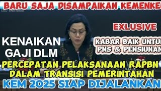 BARU SAJA DISAMPAIKAN KAPAN DISAMPAIKAN NOTA KEUANGAN KENAIKAN GAJI ASN DALAM RAPBN 2025 [upl. by Lowney]